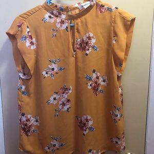 Womens blouse, cap sleeves